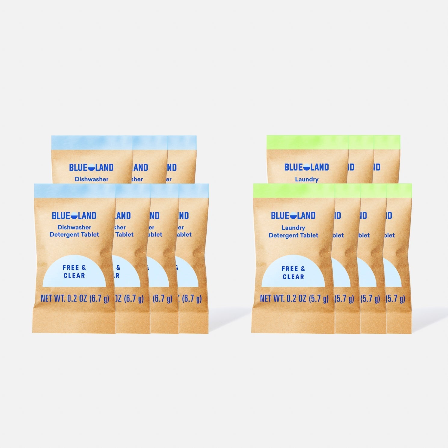 Dishwasher + Laundry Detergent Sample Pack (14 Tablets - 7 Each)